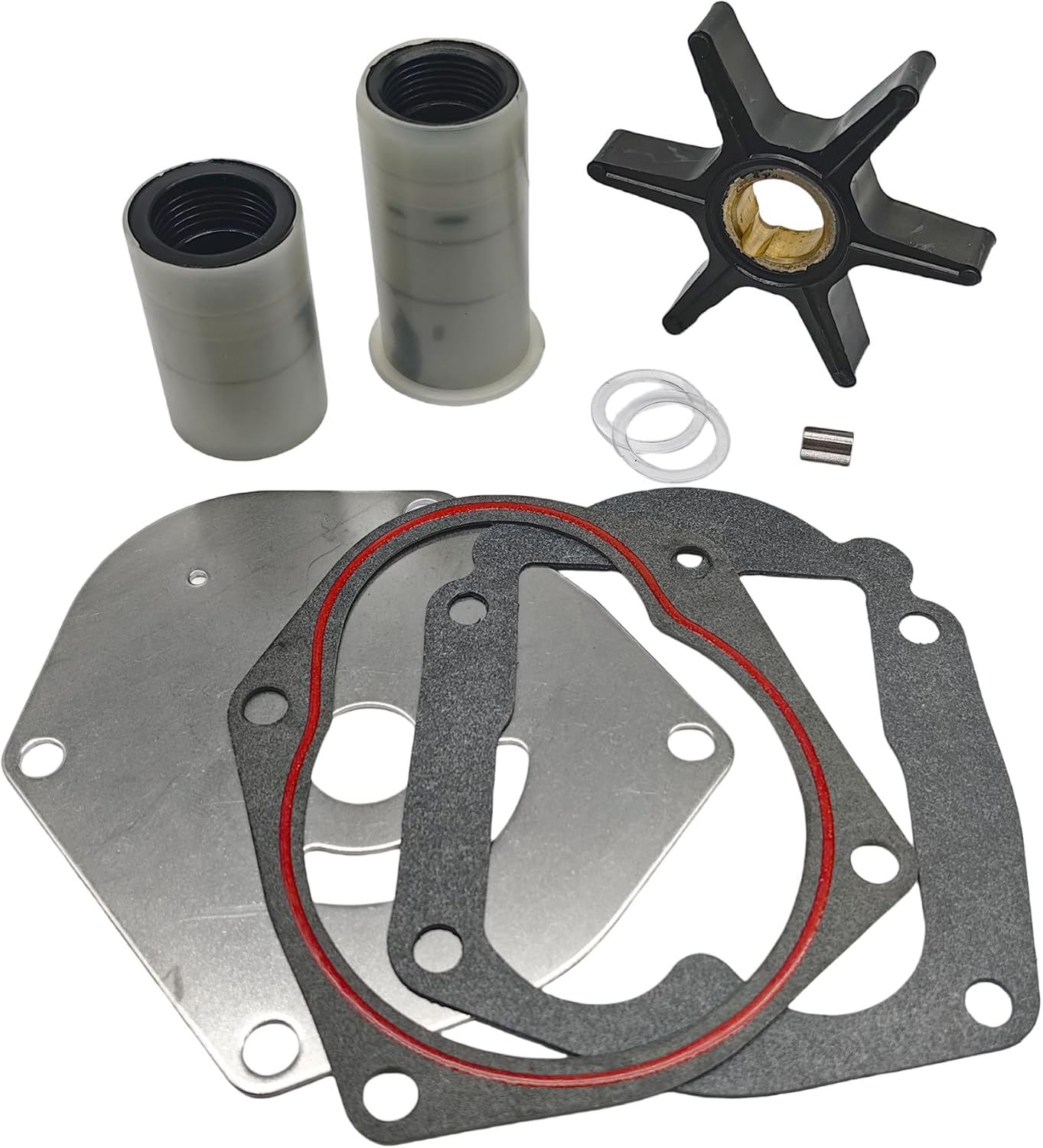 821354A2 Water Pump Impeller Repair Kit Compatible with Mercury 25 30 40 45 50 HP Outboard Replacement 821354A1 18-4531