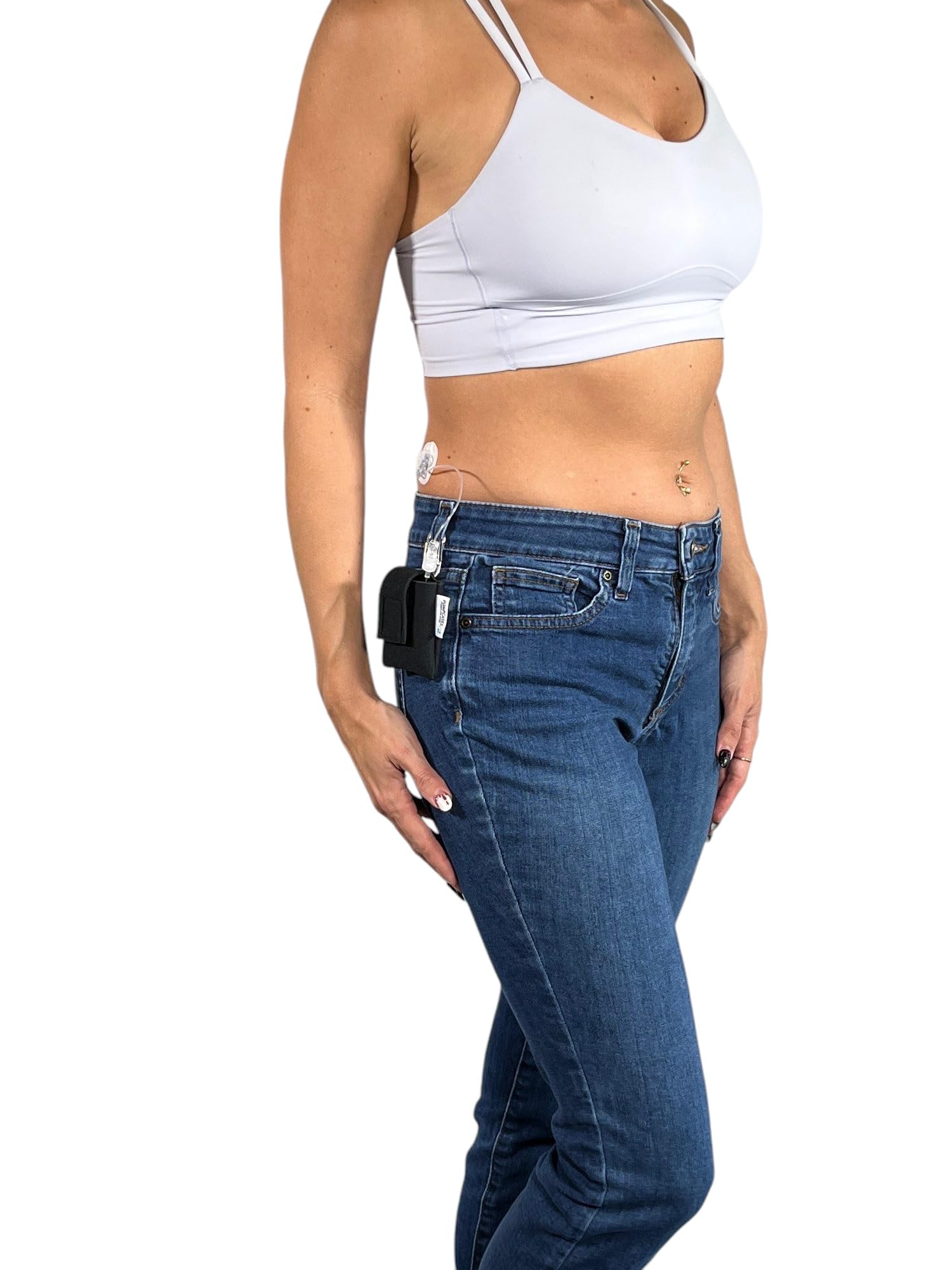 Pumpcases Insulin Pump Case with NiteIze® S-Biner® Clip Compatible with Tandem Diabetes Mobi (Black)