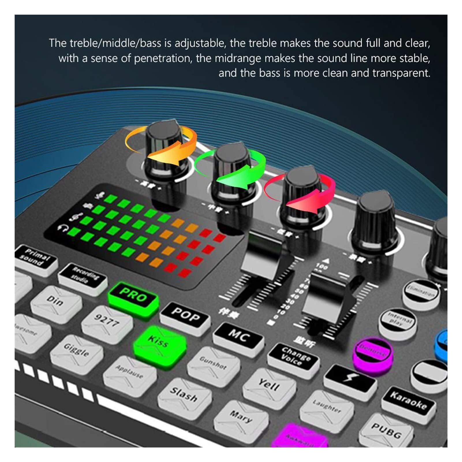 Sprzęt DJ na imprezę Bluetooth Dźwięk Mikser Mikser Studio Nagrywanie Telefon komputer na żywo mikser mikser PC PC Wzmacniacz konsoli miksolowej