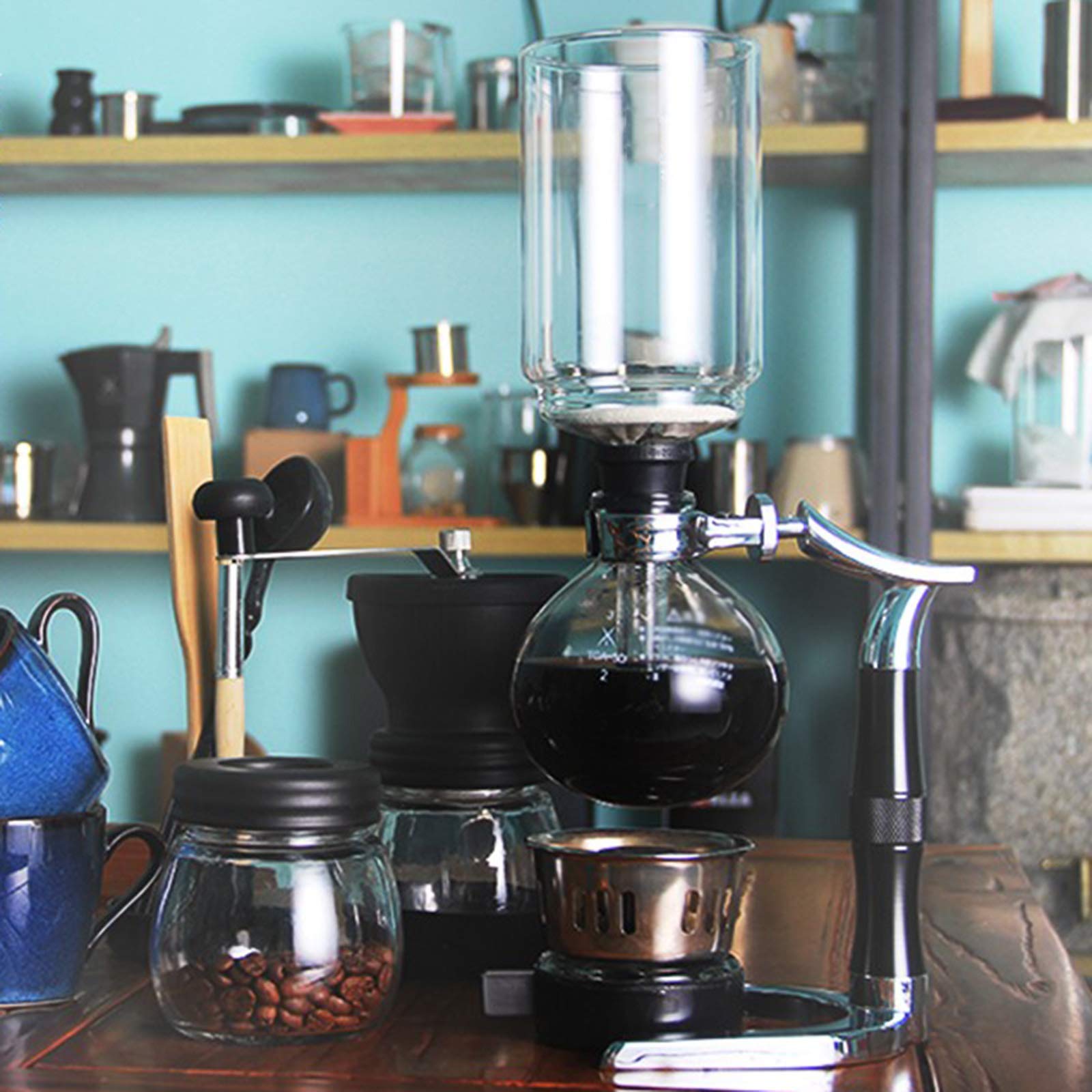 XJZHJXB Siphon Coffee Maker Siphonic Coffee Pot Classic Siphon Pot