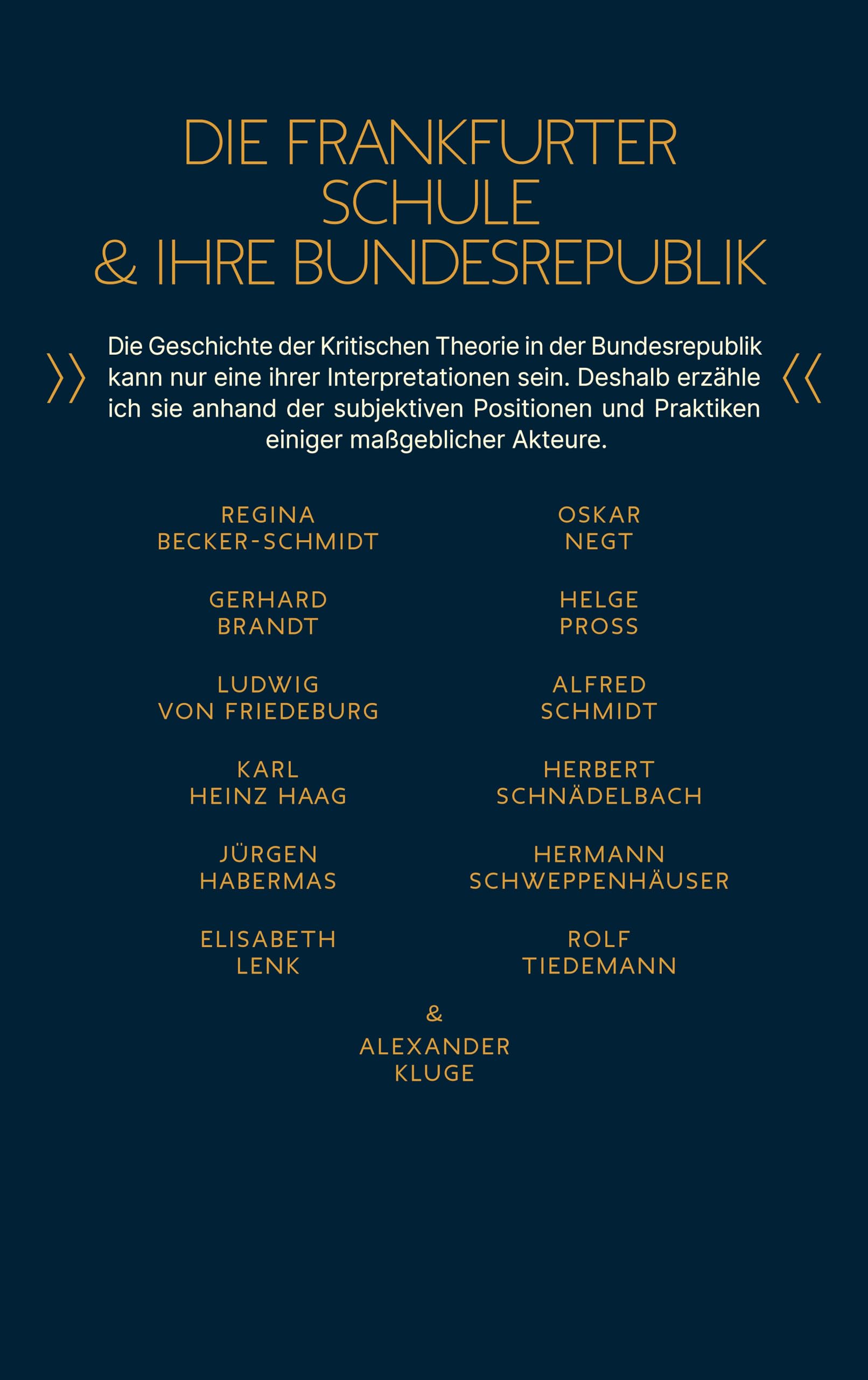 Adornos Erben: Eine Geschichte aus der Bundesrepublik | Die Frankfurter Schule – 100 Jahre Institut für Sozialforschung