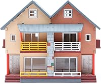 Vista 3 de [YOUNGMODELER] Kits de modelo de montaje de madera de escritorio (casa dúplex)
