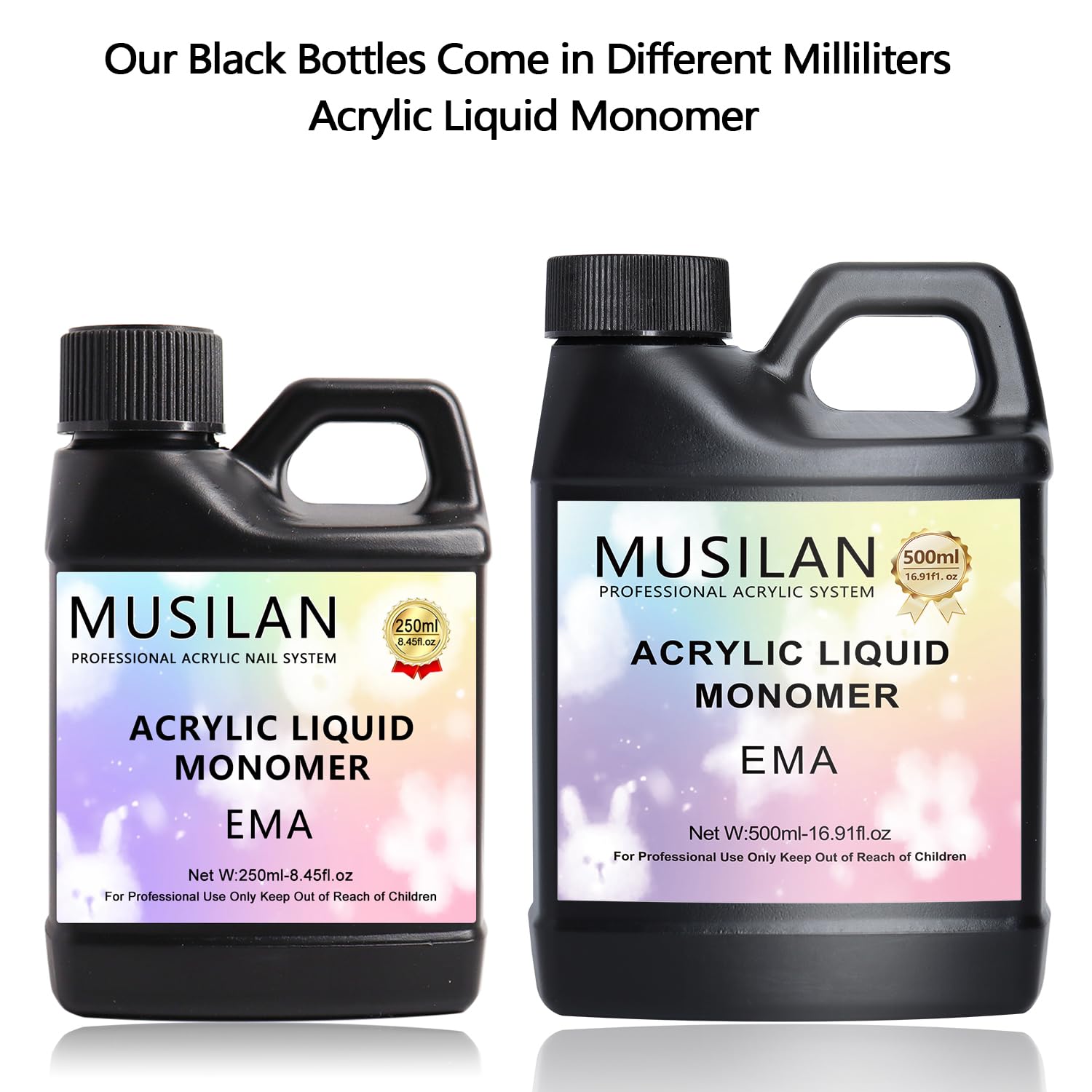 MUSILAN Monomer Acrylic Nail Liquid, Professiona 16.9oz Monomer Liquid for Acrylic Nail Sets and Acrylic Nail System Kit,MMA Free Monomer, Non-Yellowing Acrylic Liquid for Nails Salon DIY & Technician