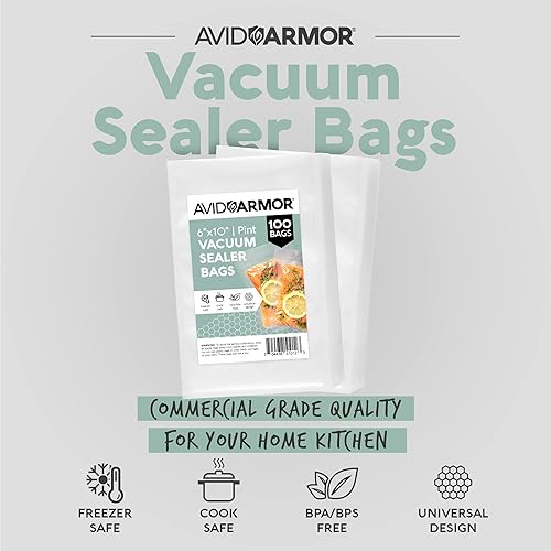 Miniatura 2 de Avid Armor Vacuum Sealer Bags Pint Size, Vac Seal Bags for Food Storage, Meal Saver Freezer Vacuum Sealer Bags, Sous Vide Bags Vacuum Sealer