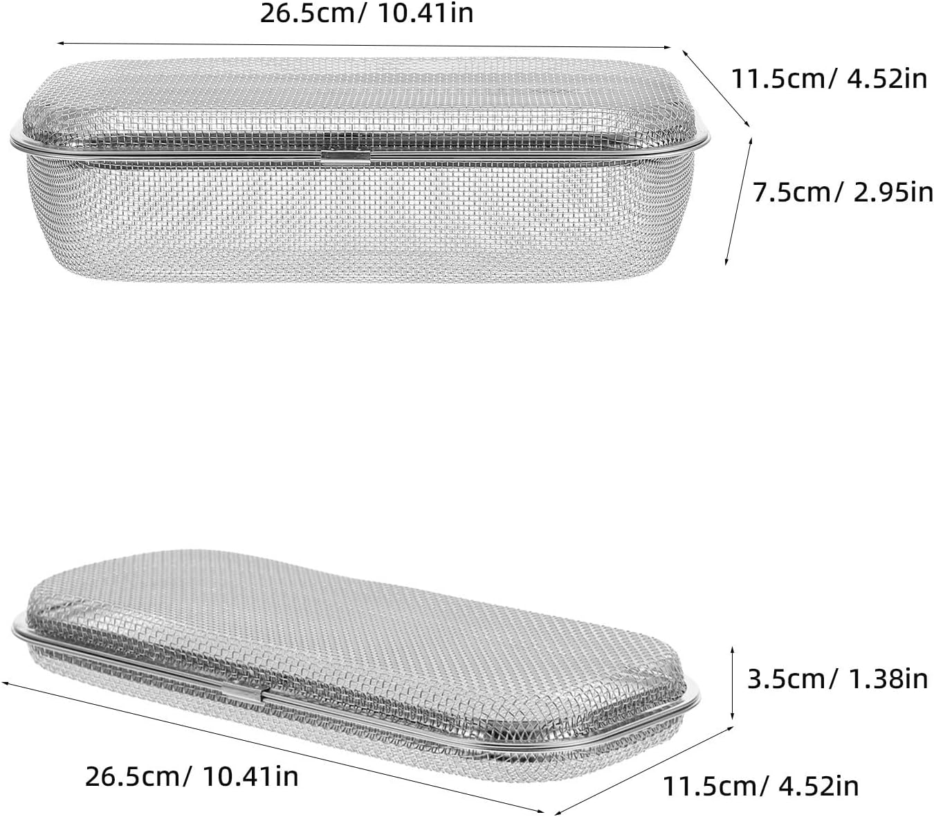Stainless Steel Dishwasher Basket 2pcs for Small Parts and Bottles