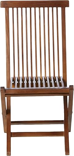 Miniatura 2 de ALATEAK Juego de sillas plegables de madera para interiores y exteriores (2 sillas)