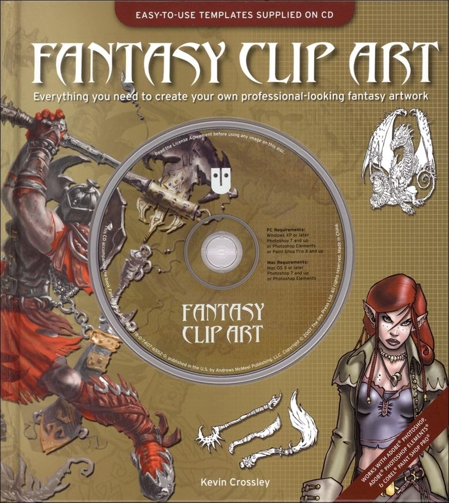 Fantasy Clip Art avec éléments modulables transparents haute résolution