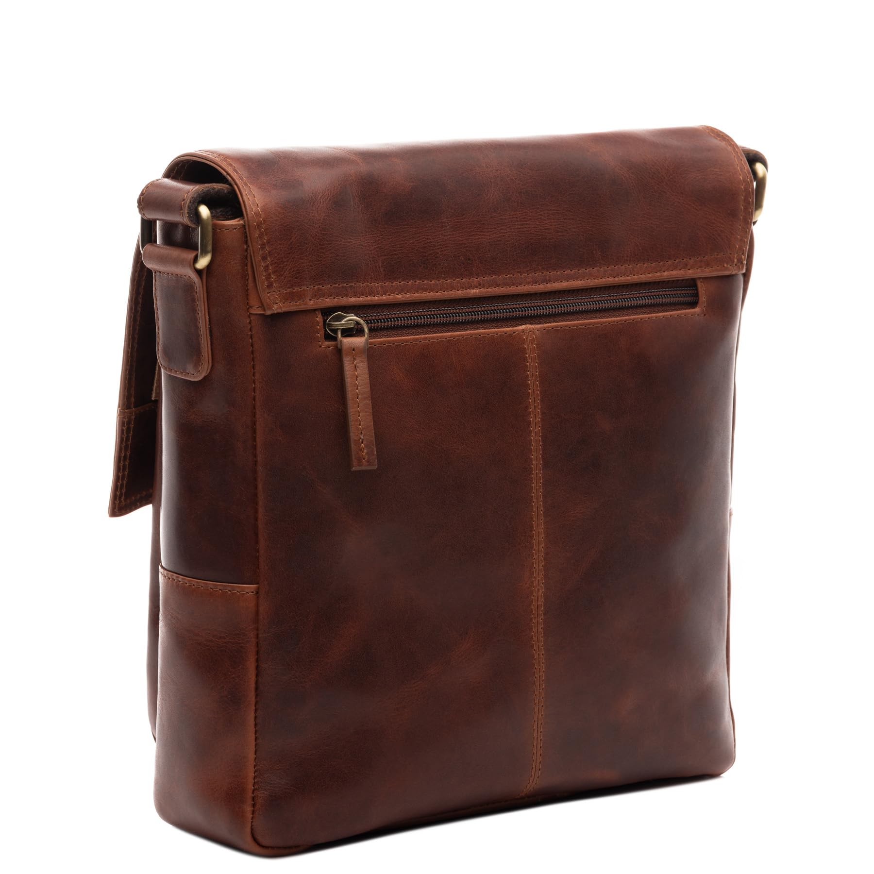 SID & VAIN® borsello a tracolla vera pelle NICO Borsa messenger borsa a spalla uomo marrone prodotto artigianale