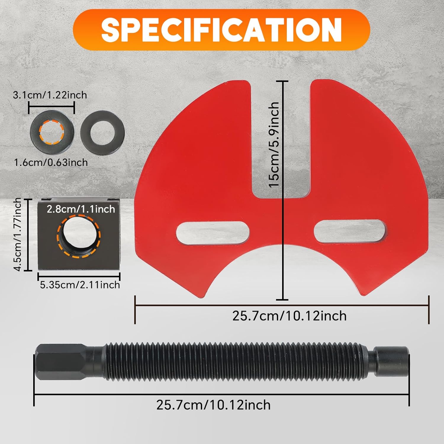 Wheel Hub Removal Tool Set | Wheel Bearing Hub Remover Tool Kit Compatible with 5 6 8 Lug Hub Assemblies on Cars and Trucks, Wheel Hub Buster Puller with Storage Case
