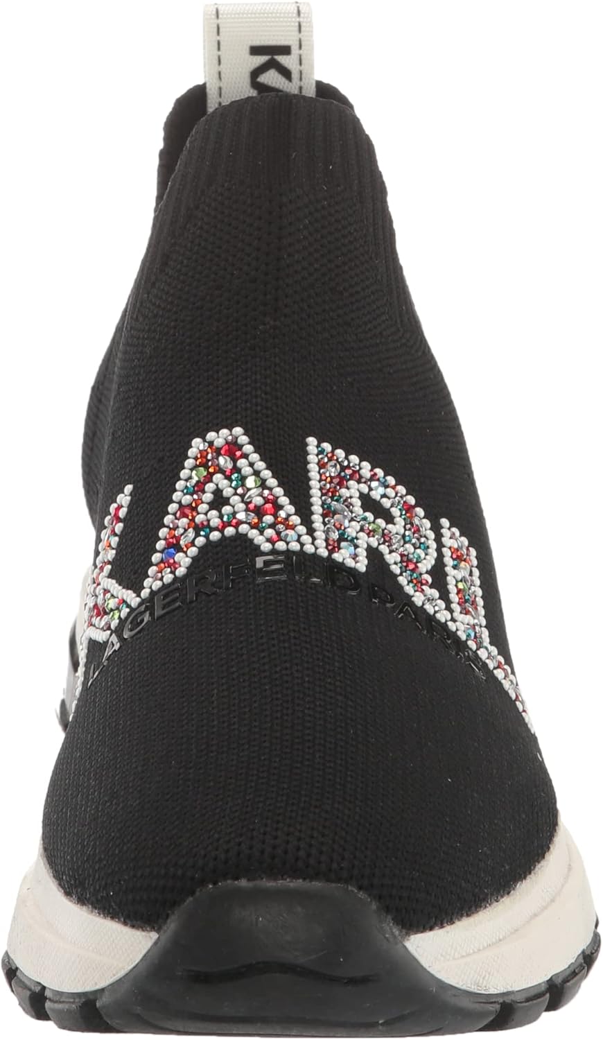 KARL LAGERFELD Paris Womens Footwear Sneaker,Black,6.5