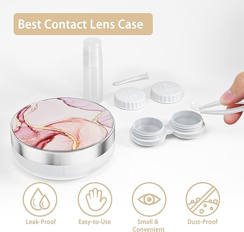 Miniatura 4 de Estuche para lentes de contactoestuche de contacto, estuche para lentes de contacto de viaje, bonita funda de contacto y solución perfecta para