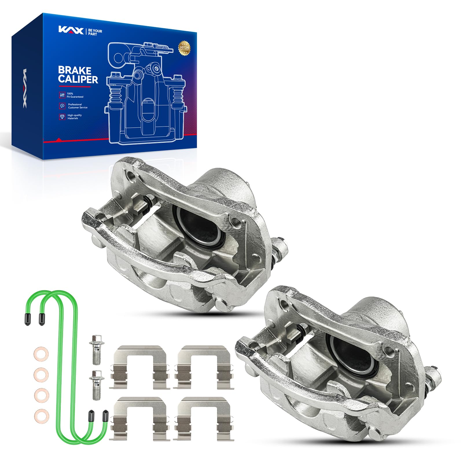 KAX 19B2998+19B2999 Brake Caliper Compatible with Hyundai Sonata 2006 2007 2008 2009 2010, Front Disc Brake Caliper