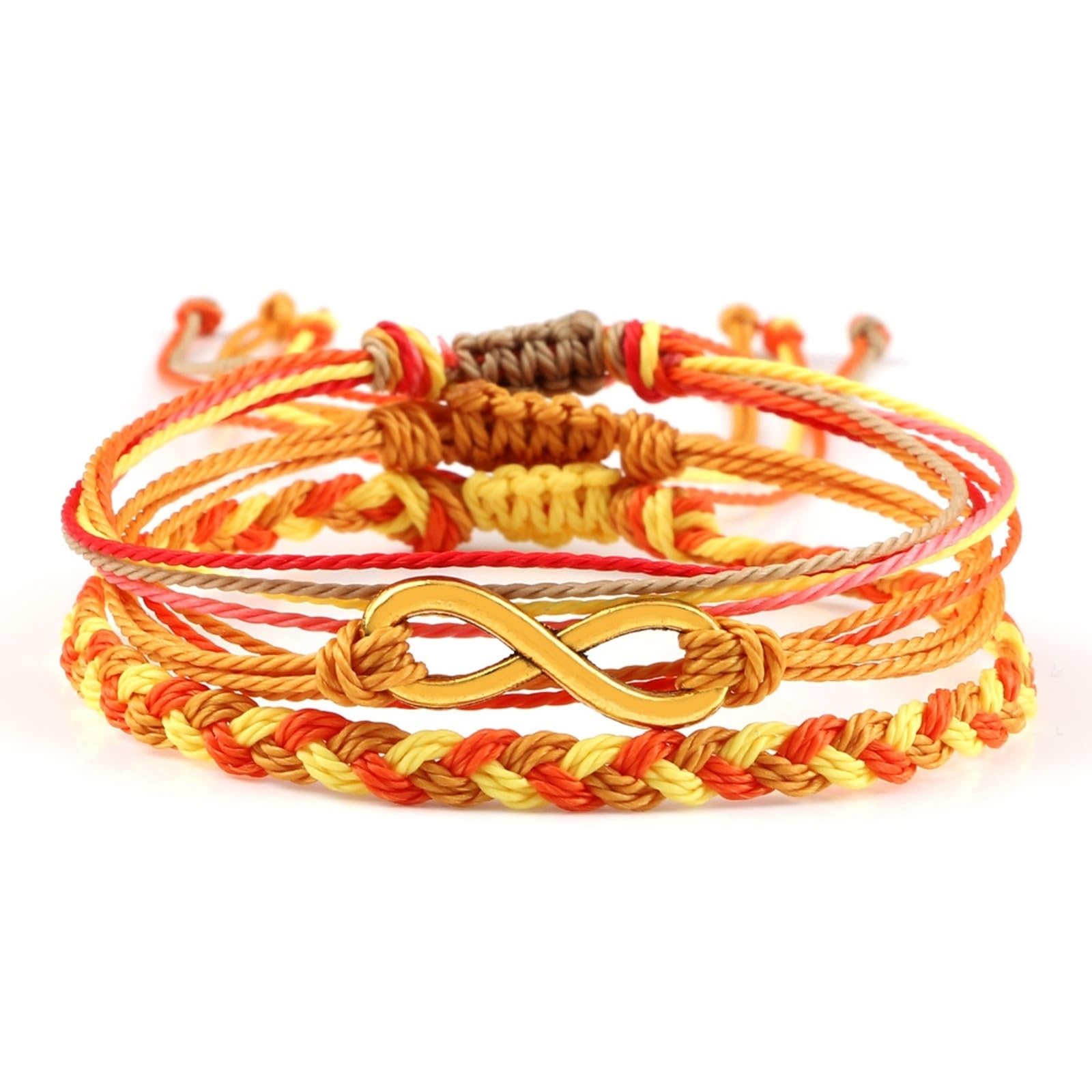 Bracelets en cristal de qualité avec perles symbole infini 17cm