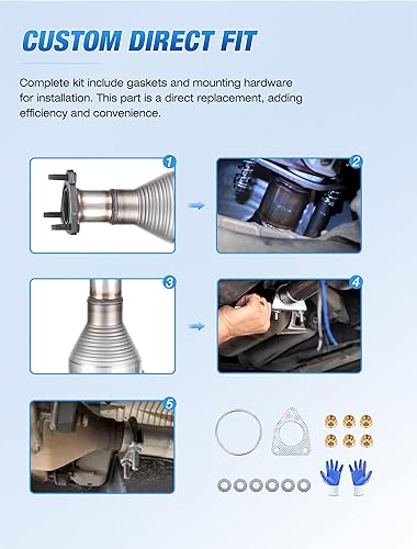 Vista 25 de Nilight Catalizador para Hyundai Accent 2012-2017/Hyundai Veloster 2012-2017/Kia Rio 2012-2014/Kia Soul 2012 2013 2014 2015 2016 (estándar EPA)