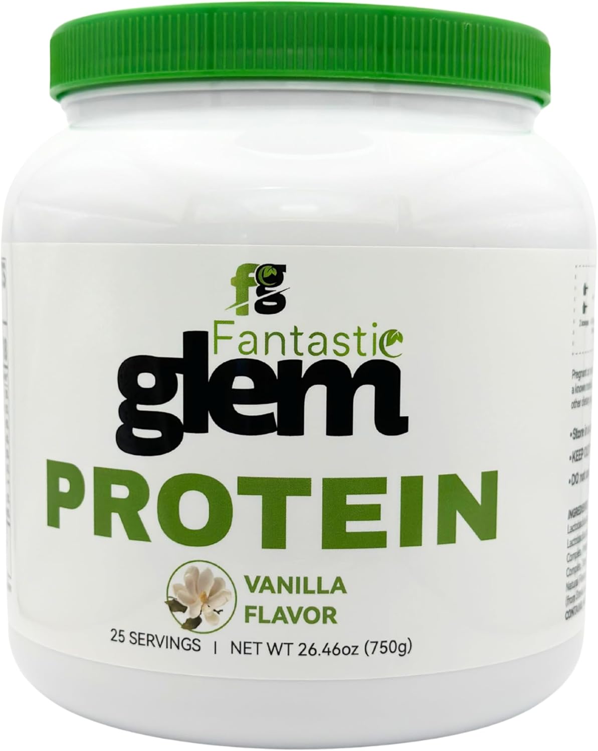 Vanilla Protein Powder – Support Muscle Growth, Recovery, and Overall Wellness - GMO, Soy Gluten and Sugar Free, 20g of Protein per Serving - 25 Servings, 750g