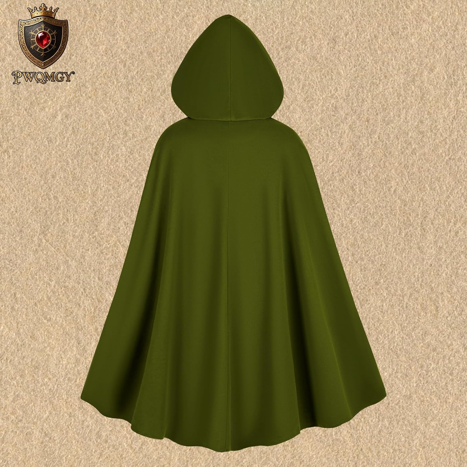 Cloak with Hood Women,Medieval Renaissance Hooded Cloak-Velvet Witch Cape with Clasp for Halloween Cosplay Costume