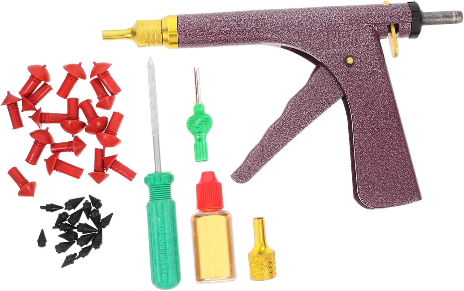 Zerodeko Tire Repair Kit for Motorcycles Tire Patches Plugs Easy Repair Tools Compact