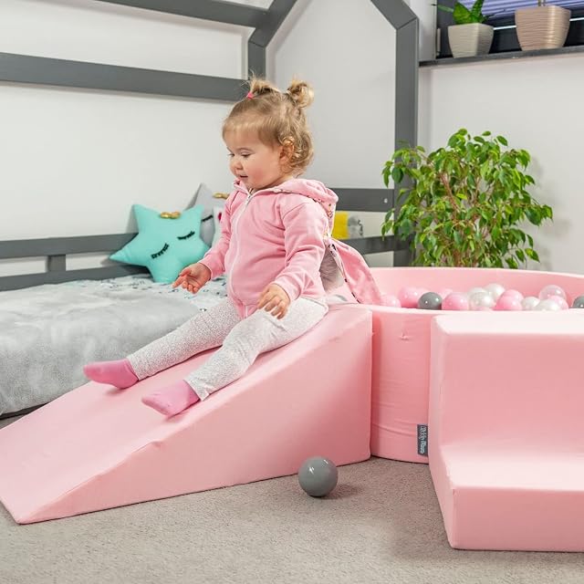 Foto 6 de 6 de KiddyMoon Parque Terciopelo Infantil De Espuma para Niños Carrera de Obstáculos Juguete Montessori para Bebés…