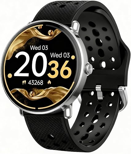 Reloj inteligente para mujeres y hombres, para Android iOS con monitor de sueño y calorías, podómetro, rastreador de fitness, llamada Bluetooth,