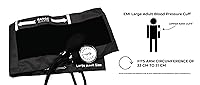 Vista 2 de Tensiómetro aneroide manual para presión arterial de pulsera EMI LARGE con funda
