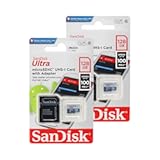 SanDisk 128GB X2 (256GB) MicroSD HC Ultra Uhs-1 Memory Card