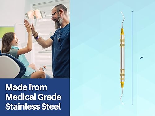 Miniatura 8 de ARTMAN INSTRUMENTS Kit de herramientas para higienista dental (10 piezas) – Incluye espejo, sonda, pinzas, escaladores, sonda de bolsillo, Curetas –