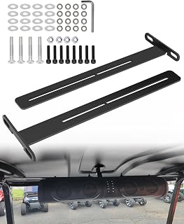 Golf Cart Speaker Bar T-Bracket, Compatible with SE18, SE26, SEB26, SEDS32 Soundbars, Adjustable Metal Speaker Bracket Mounts to Golf Cart Roof