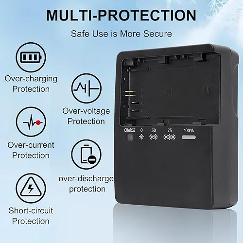 Miniatura 5 de LC-E6 LC-E6E LP-E6N - Cargador rápido de batería para Canon EOS R R5 R6 5D Mark II 5D Mark III 5D Mark IV 5DS 5DS 5DS R 6D 6Da 6D Mark II 7D 7D Mark