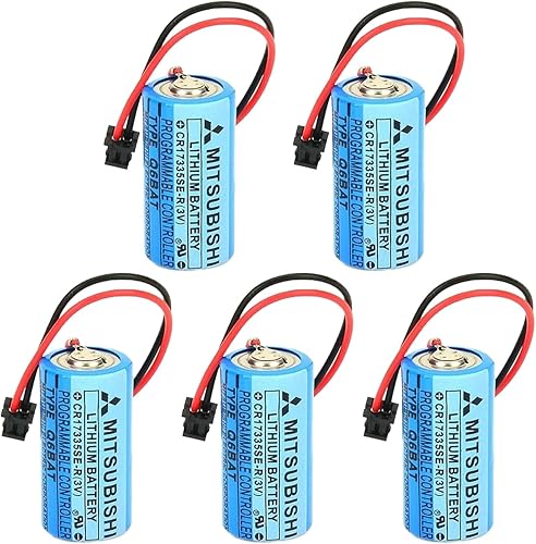 Miniatura 1 de 5PCS Q6BAT CR17335SE-R 3V 1800mAh batería de litio batería de repuesto para Mitsubishi Q25PRHCPU Q170HBATC QNS FANUC sistema