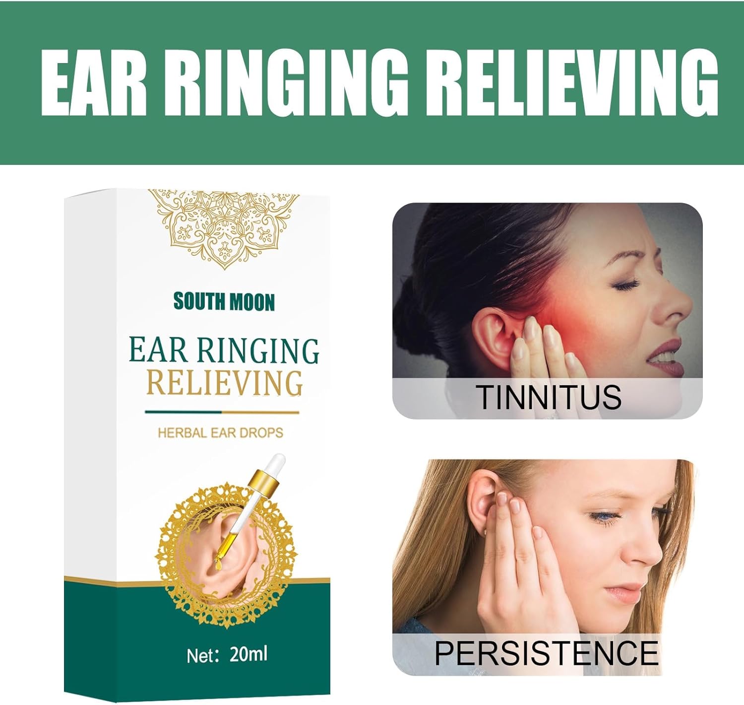Tinnitus Relief for Ringing Ears, Tinnitus Relief Ear Drops, Natural Tinnitus Relief for Ringing Ears, Effectively Reduce Ear Noise & Promote Healthy Hearing, 20 ml - Image 4