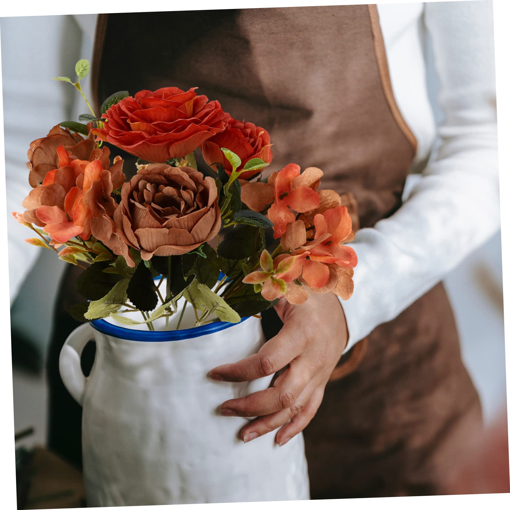 IMIKEYA 6 STK künstliche Pfingstrose Pflanzen für Kunstpflanzen Kunstblumenstrauß künstliche blüten künstliche Blumen kreative Hochzeitsblume Simulationsblumenstrauß Kunststoff