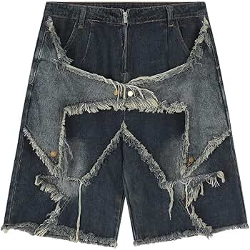 Fairy Grunge Y2K Jeans for Women Loose Star Patterned Denim