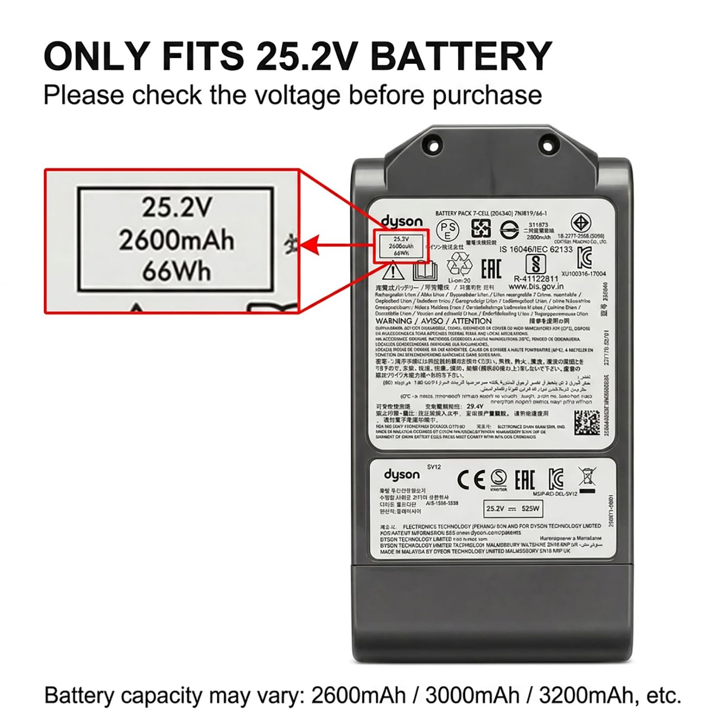 Amazon.com: 30.45V Replacement Charger Compatible with Dyson V10