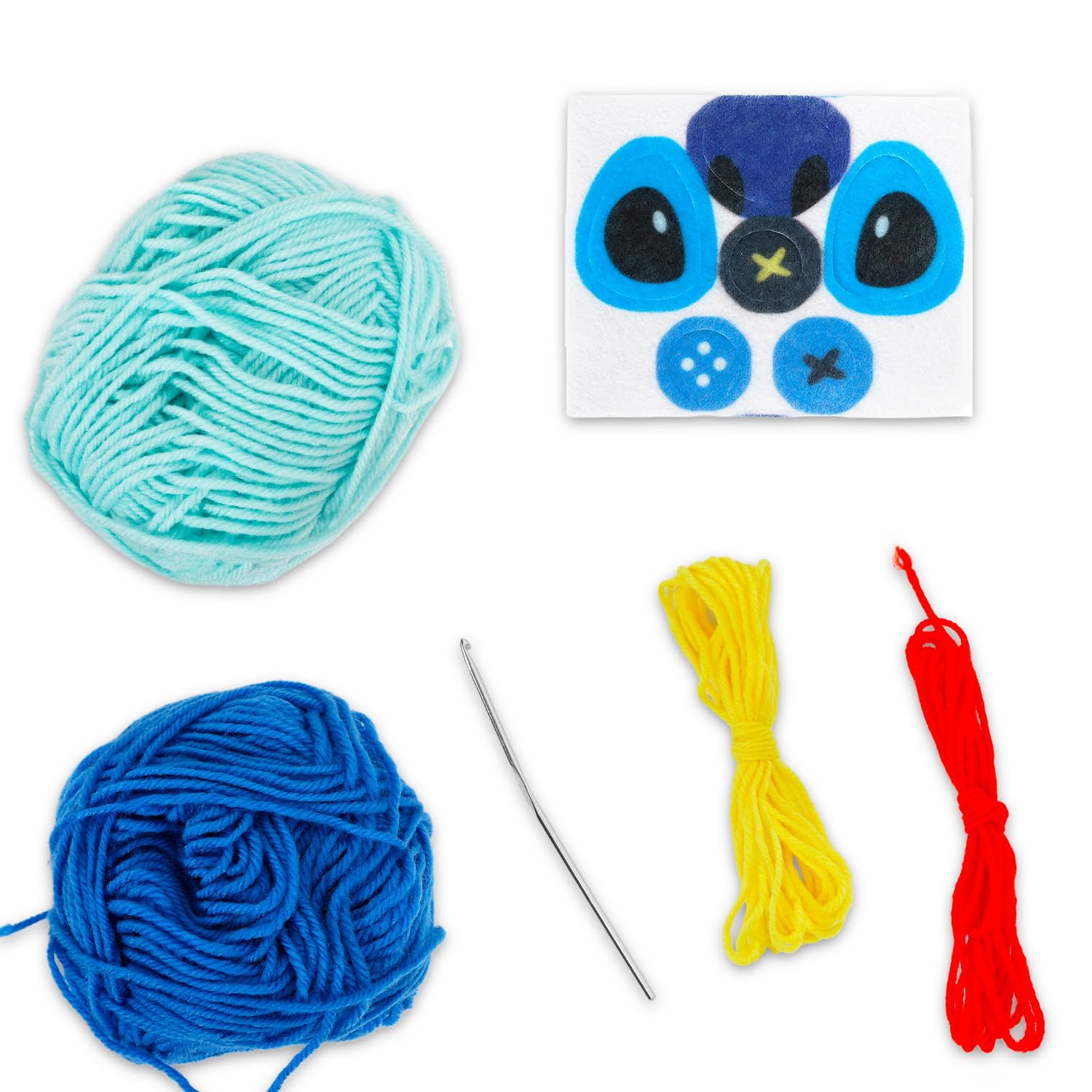 Lilo and Stitch Kit de ganchillo para principiantes, paquete con patrones de ganchillo de puntada y Scrump, hilo, calcomanías, más | Kit de manualidades Disney para niños
