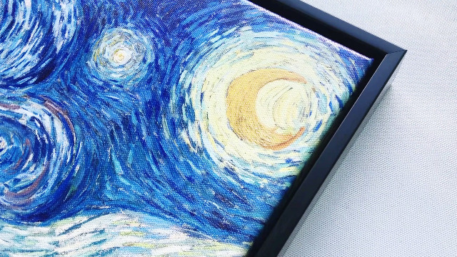 Amazon.com: Pyradecor Black Framed Wall Art Starry Night Van Gogh