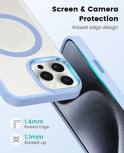 Miniatura 74 de Funda para iPhone 13 Pro Max compatible con MagSafe, funda magnética transparente para iPhone 13 Pro Max con funda protectora delgada a prueba