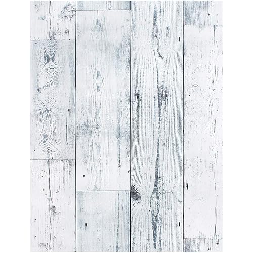 HORLLM Thickened Peel and Stick Wallpaper 17.71 in X 236 in Removable Wallpaper Self-Adhesive Vintage Wood Wallpaper Decorative Wall Covering Vinyl Wallpaper