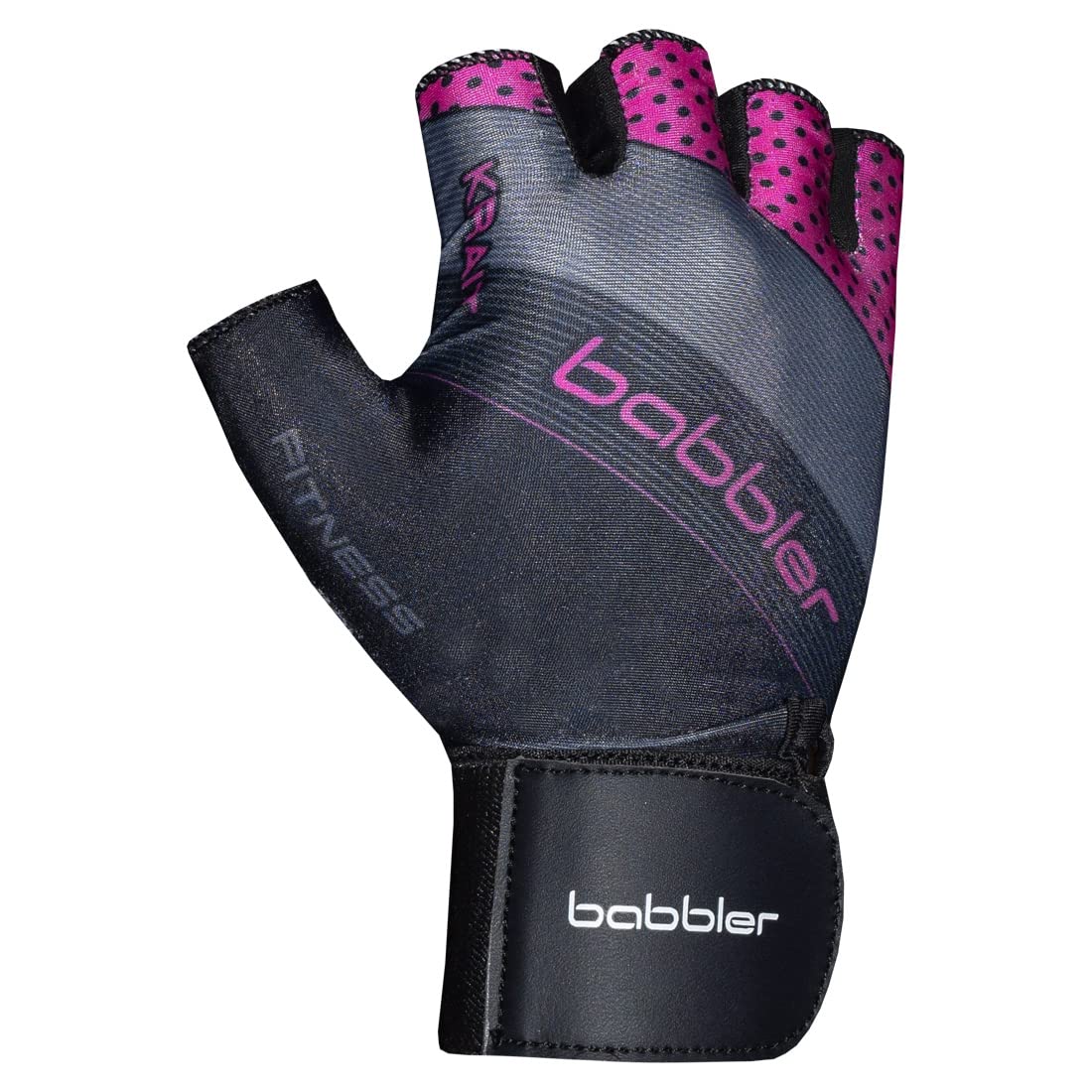 BABBLER Krait Gym Gloves, Fitness Gloves with Wrist Support (Medium, Pink)-image-13