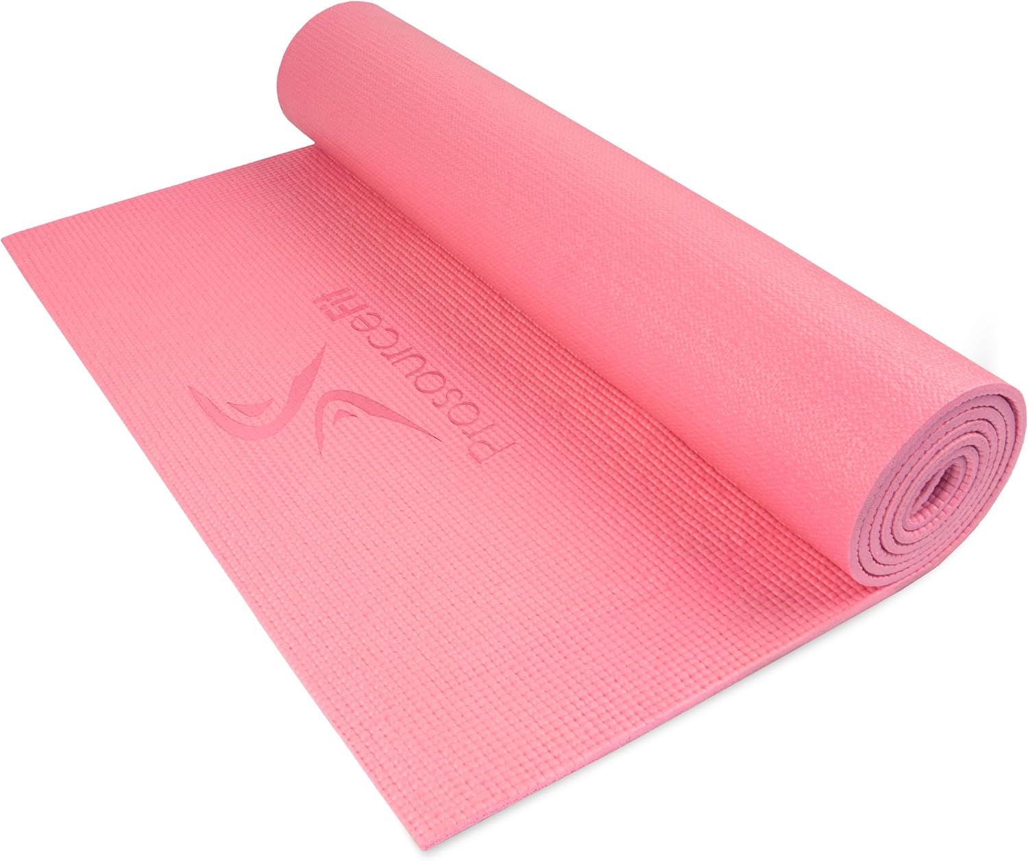 ProsourceFit Original Yoga Exercise Mat ¼” (6mm) Thick for Comfort and Stability with Carrying Straps, Non Slip –Multiple Colors