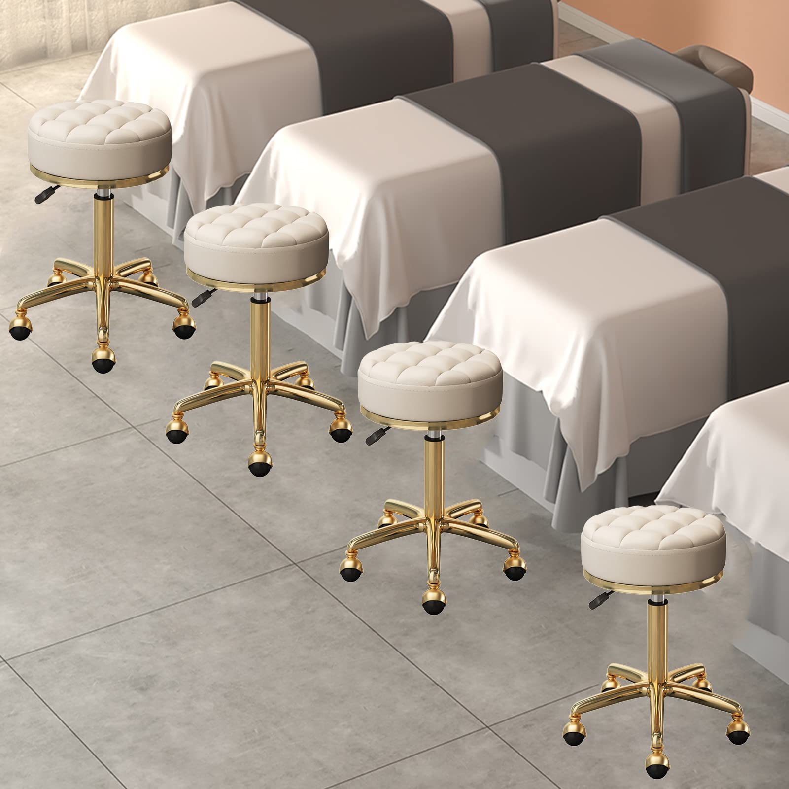 モダンなホワイトバースツール Amazon｜HAOBO Home 24インチ 工業用金属製バースツール ロー