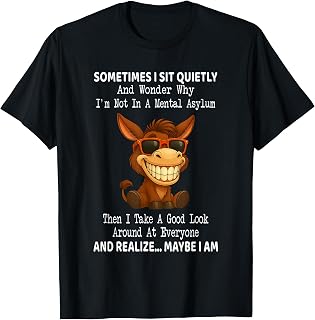 Sometimes I Sit Quietly and Wonder Why I'm Not in A Mental T-Shirt