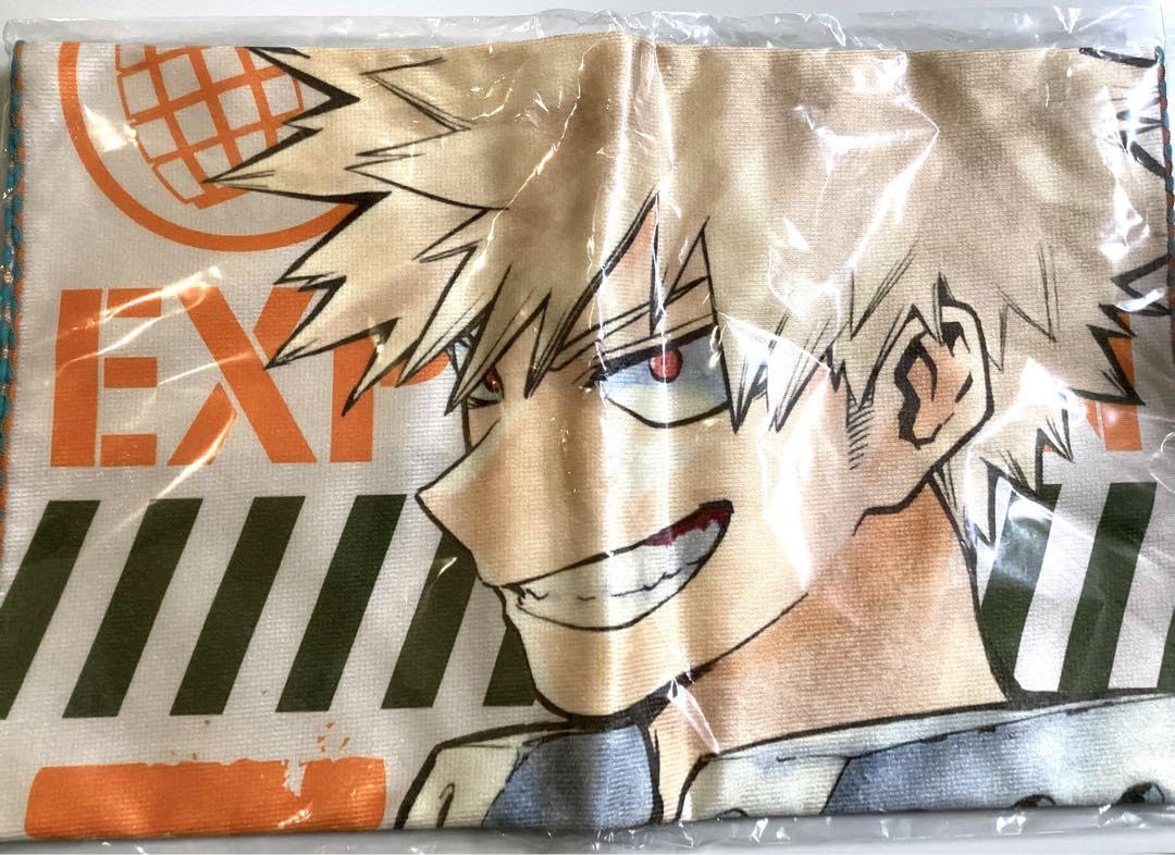 爆豪勝己 ヒロアカ／ジャンプフェスタ キャラクター大判タオル Amazon.co.jp: ヒロアカ 大判タオル ジャンプフェスタ2020 爆豪