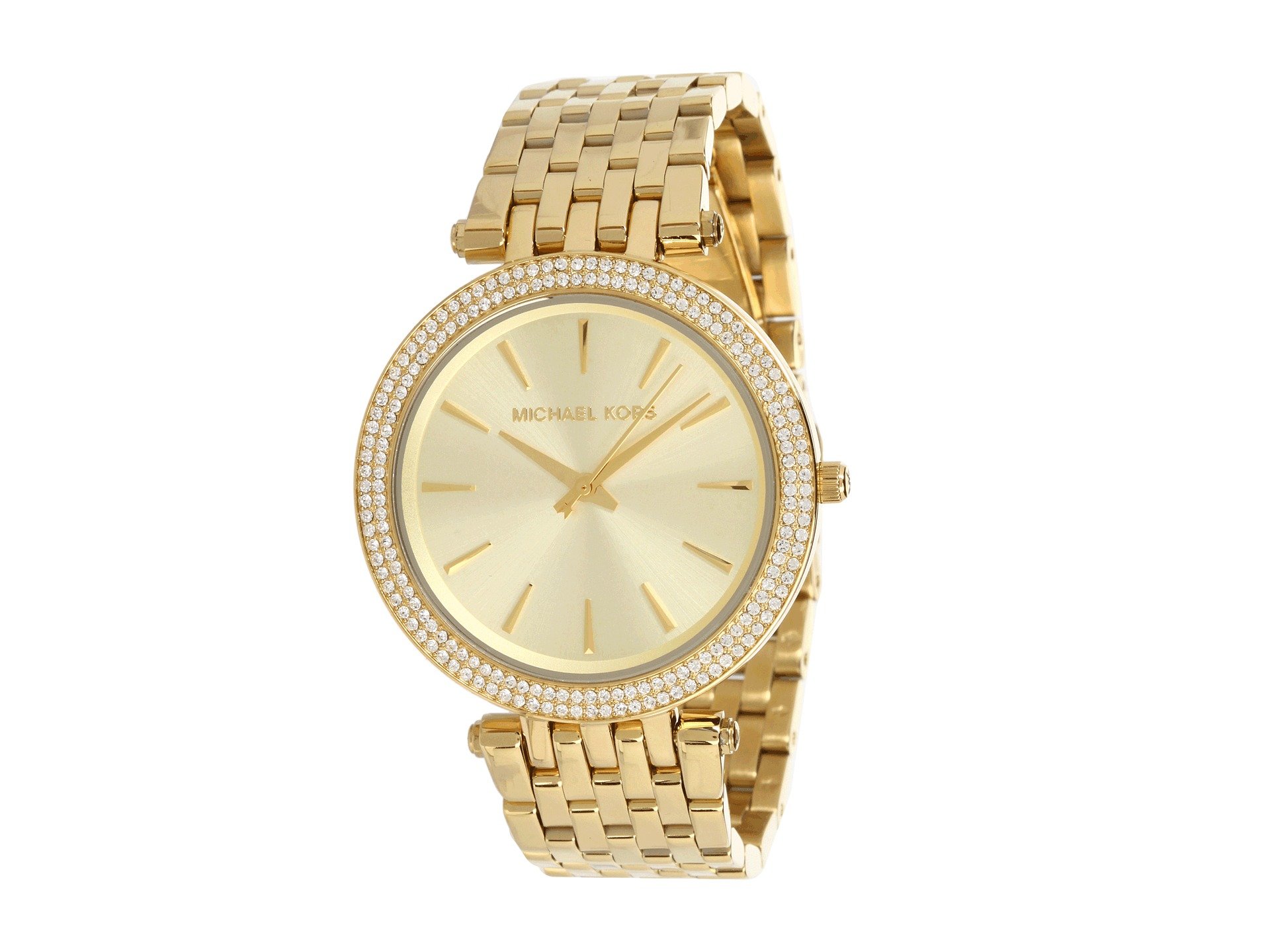 Michael Kors Darci Watch für Damen, Goldfarbenes Quarz-Dreizeiger-Uhrwerk mit Edelstahlarmband