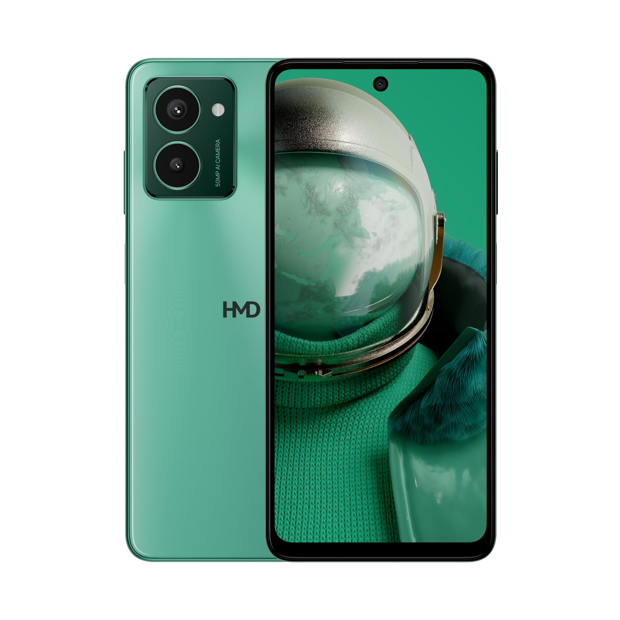 HMD Pulse Pro 4G 6.56? HD+ Smartphone, Android 14, 50MP Kamera 50MP Selfie-Kamera 6GB/128GB Speicher, bis zu 59 Stunden Akkulaufzeit, OZO Audio, einfach zu reparieren, duale SIM - Glacier Green