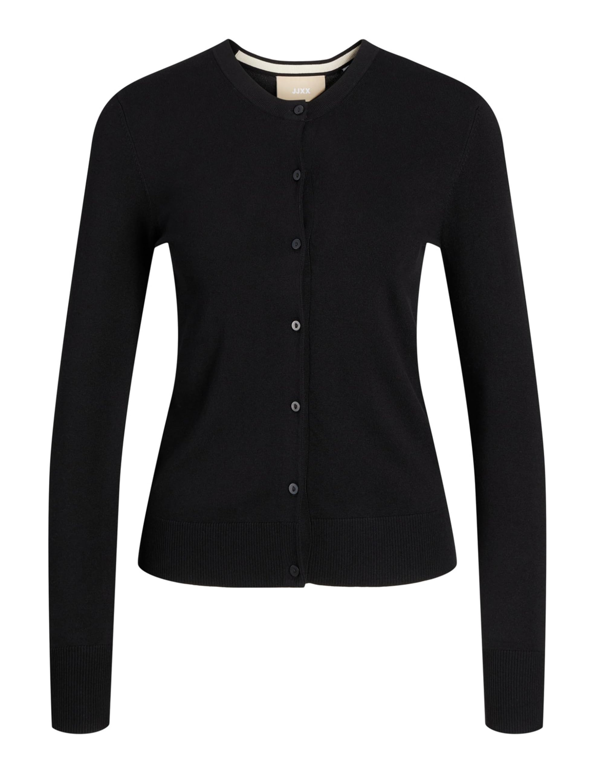 Jjxx Jack&Jones Jxophelia Comfy Cardigan Knit, Black/Detail:/Fog, Xl-image