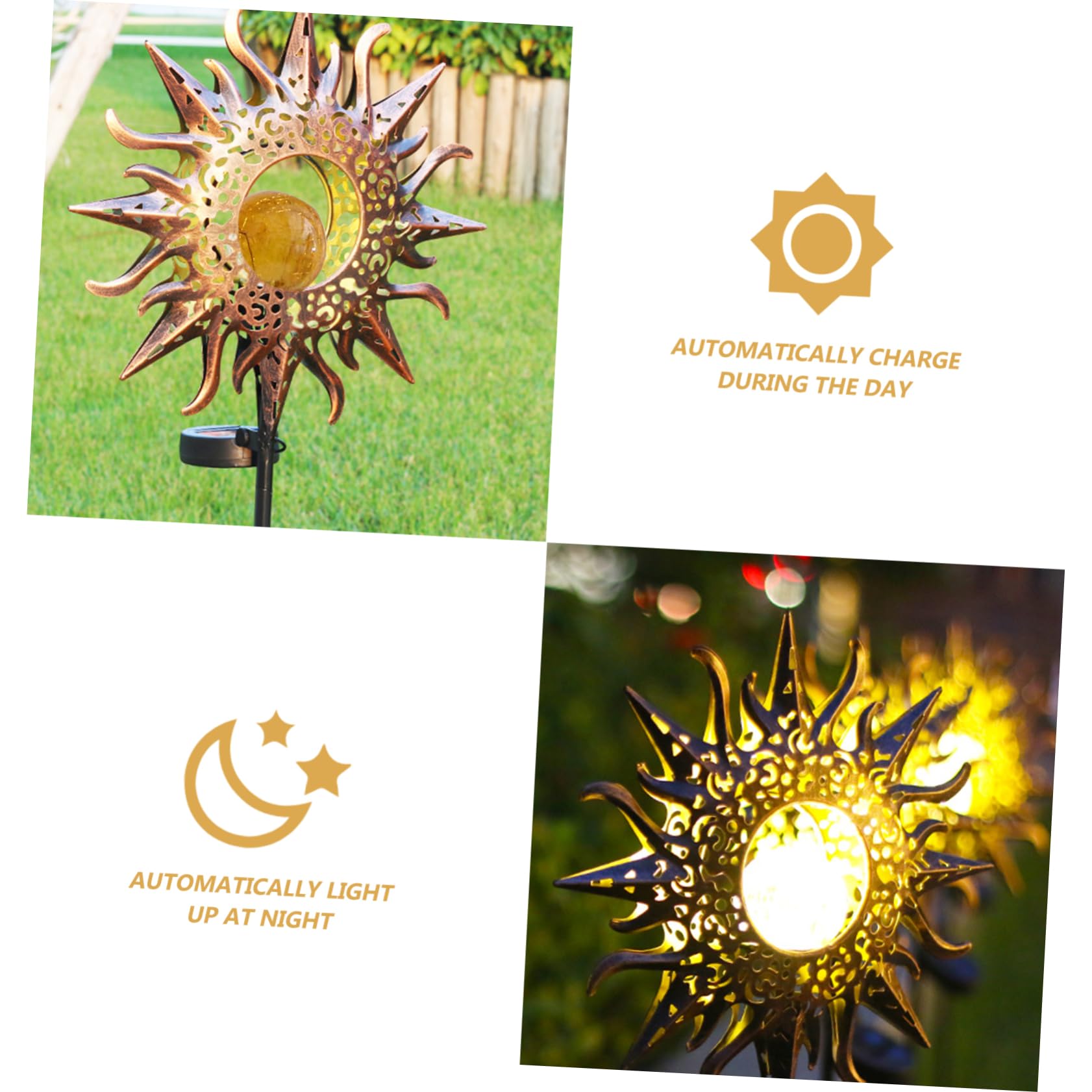 Lámpara Proyector Solar Led Hierro Para Jardín Solar Decoración Festiva