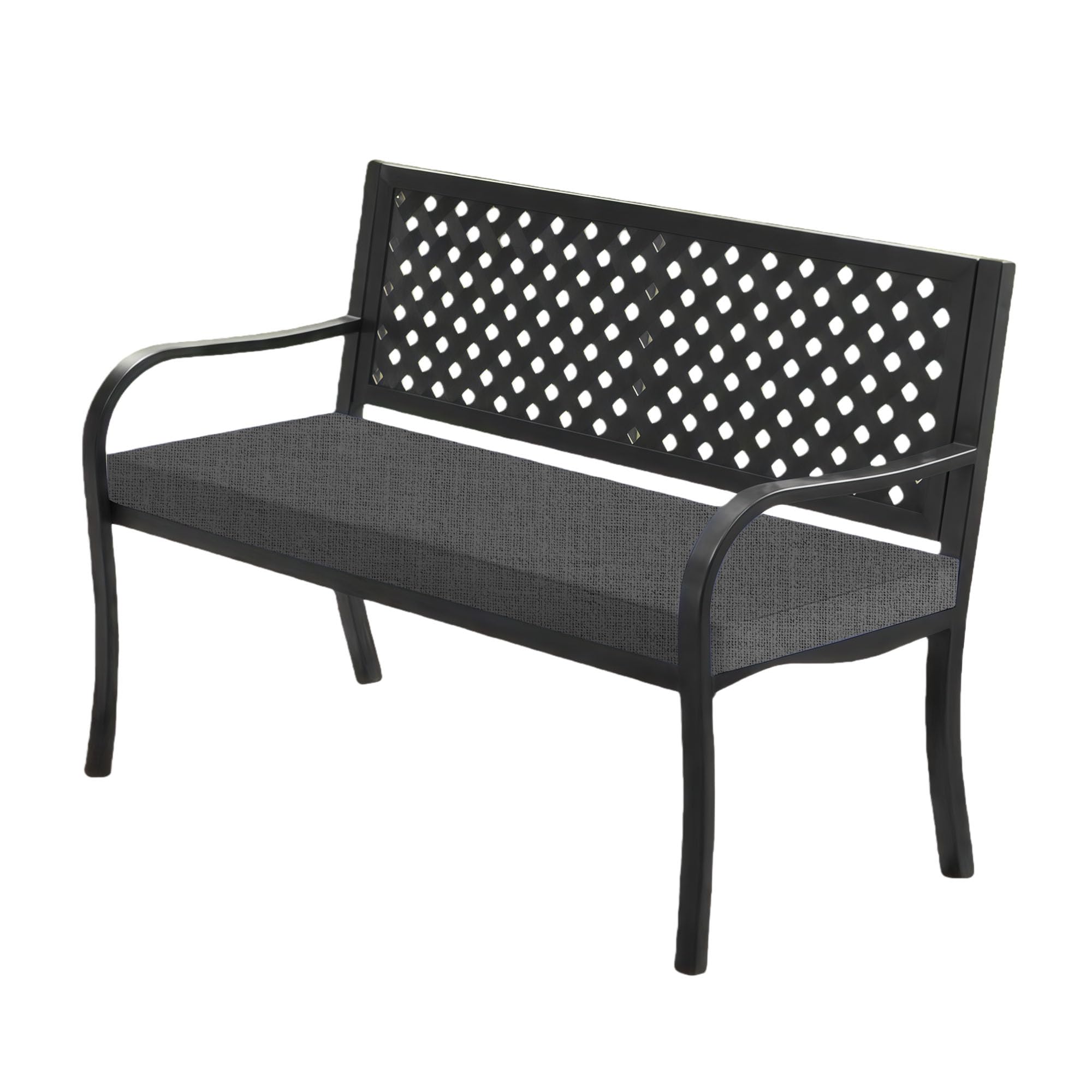 Cushs coussin de terrasse en fourrure gris foncé 42x170 cm pour vos banquettes