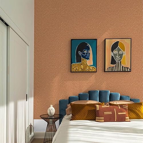 Miniatura 118 de Abyssaly - Papel tapiz amarillo para despegar y pegar, extraíble, para dormitorio de niñas, autoadhesivo, textura de seda en relieve, papel adhesivo