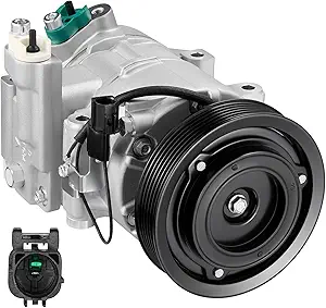 BDFHYK 97701-1R000 Air Conditioning A/C Compressor with Clutch Compatible with Hyundai Veloster L4 1.6L 2012-2017, Accent L4 1.6L 2012-2014
