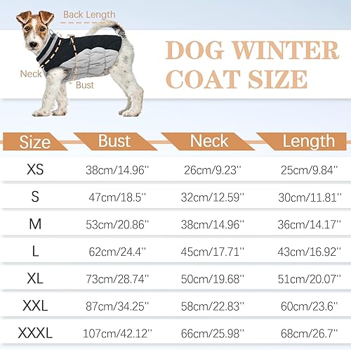 Miniatura 3 de Chaqueta de invierno para perro, acogedora y reflectante, impermeable, resistente al viento, cálida prenda para mascotas, cómoda ropa de forro polar